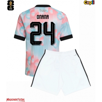 Belgia Amadou Onana #24 Echipament de Fotbal Replică Mondial 2026 Copii Deplasare (+ Șorturi)